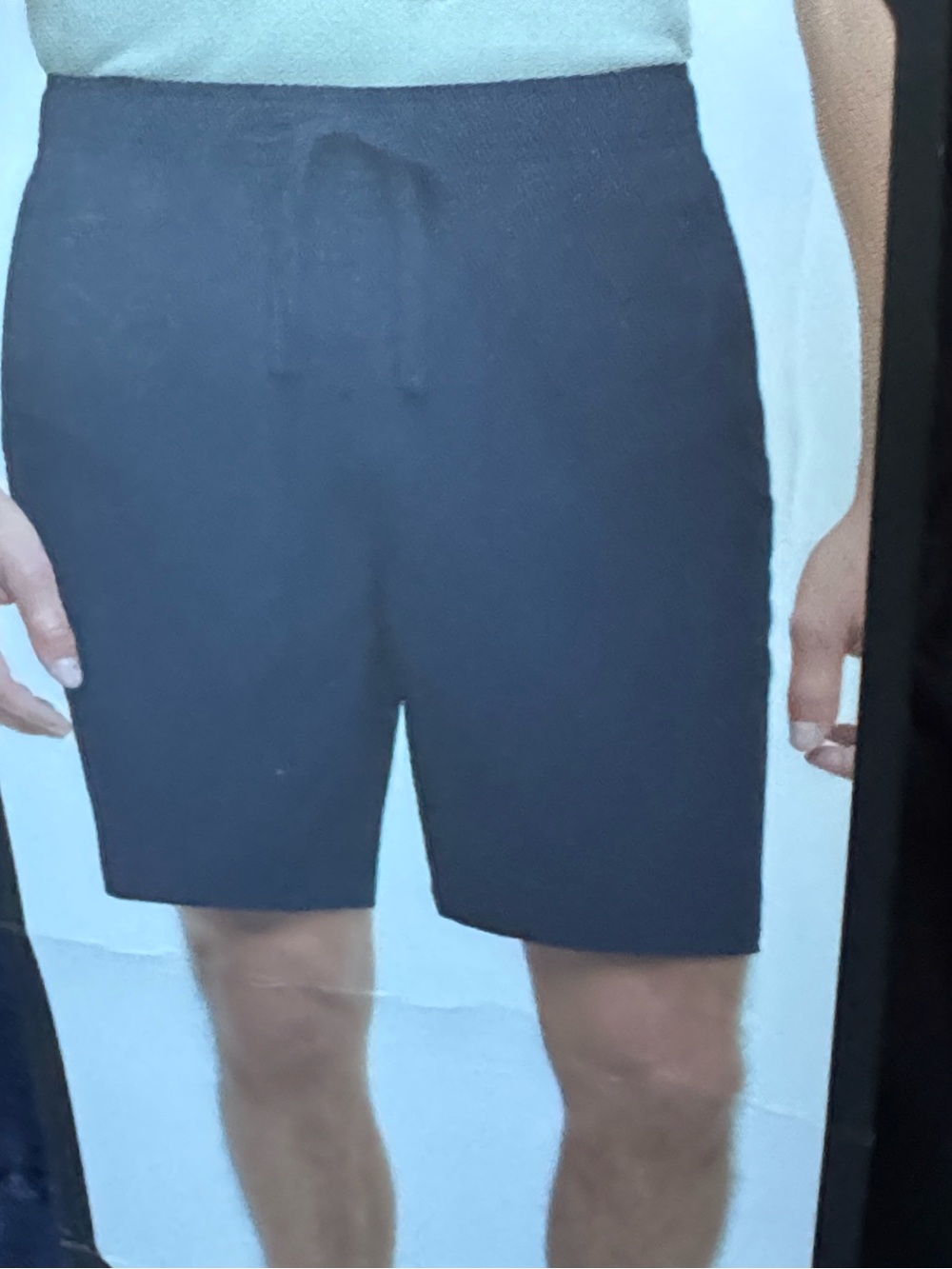 Banana Republic Navy Elastic-Waist Men's Hybrid Shorts
